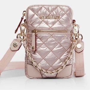 MZ WALLACE MICRO CROSBY IN GOLD METALLIC